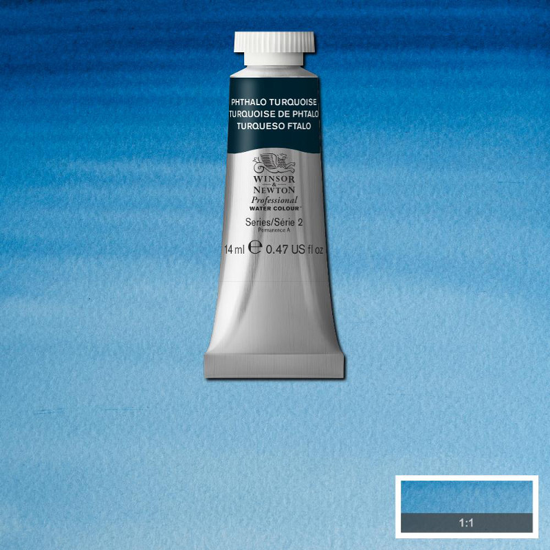 Image of Akvarellfärg Winsor & Newton Prof. 14ml  Phthalo Turquoise  526 (3F) S2 105526 50041589