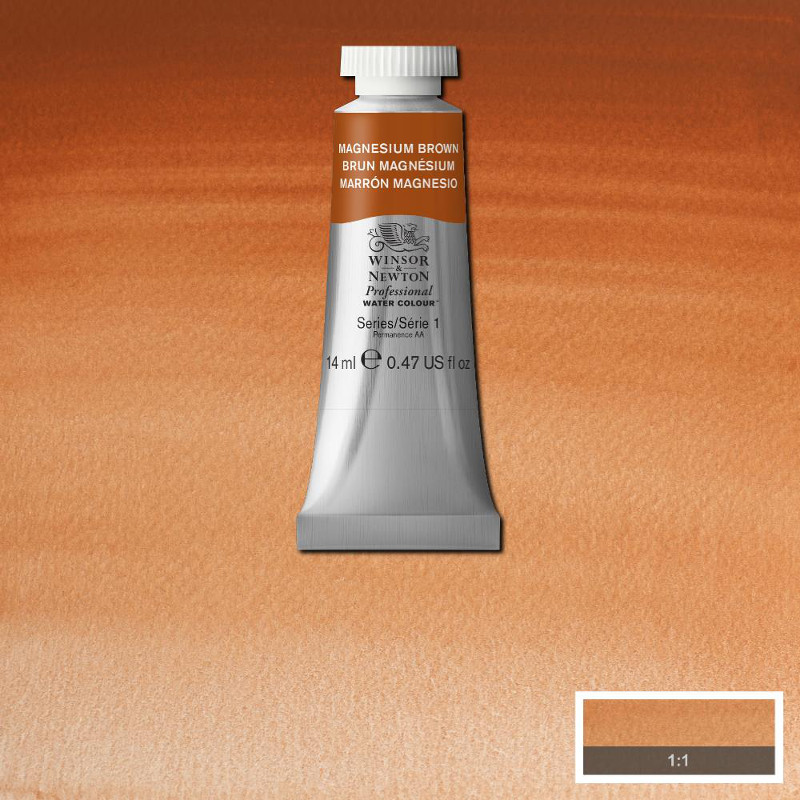 Image of Akvarellfärg Winsor & Newton Prof. 14ml  Magnesium Brown 381 (3F) S1 105381 50041633
