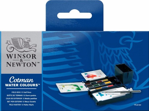 Image of Akvarellset Cotman Field box 12 ½ koppar 0390639 5012572005845