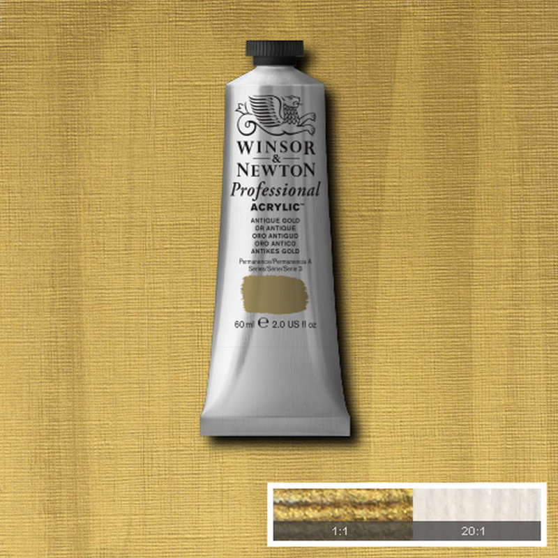 Image of Akrylfärg Winsor & Newton Prof. 60ml  Antique Gold 014 (3F) S3 2320014 5012572010887