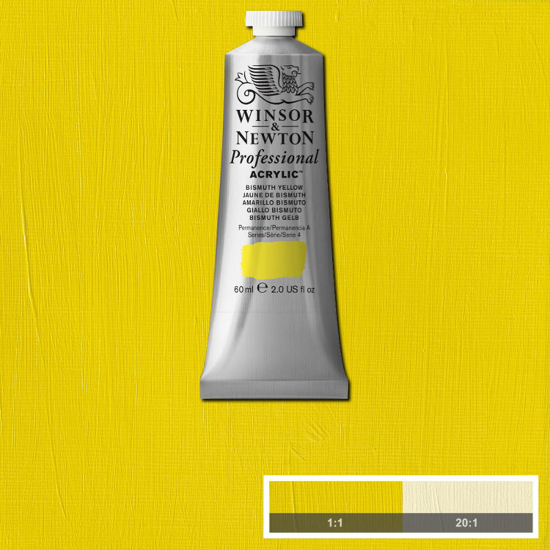 Image of Akrylfärg Winsor & Newton Prof. 60ml  Bismuth Yellow 025 (3F) S4 2320025 5012572010924