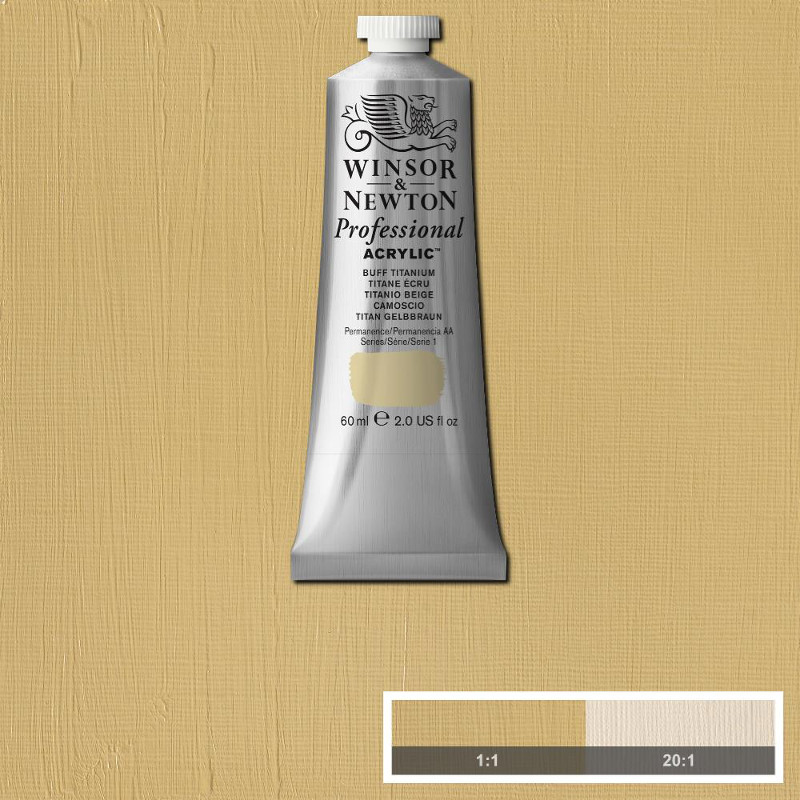 Image of Akrylfärg Winsor & Newton Prof. 60ml  Buff Titanium 060 (3F) S1 2320060 5012572010931