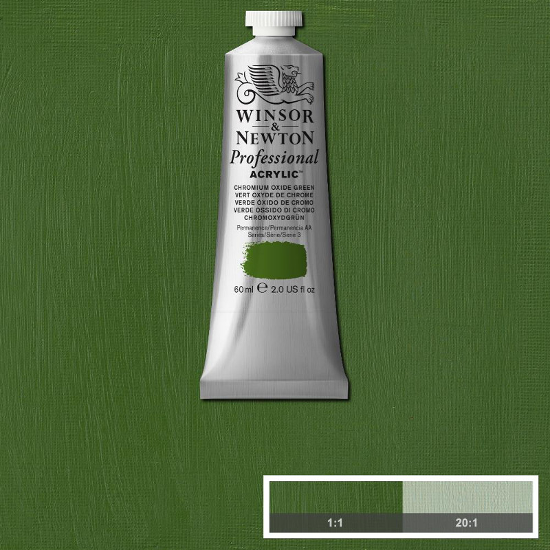 Image of Akrylfärg Winsor & Newton Prof. 60ml  Chromium Oxide Green 162 (3F) S3 2320162 5012572011068