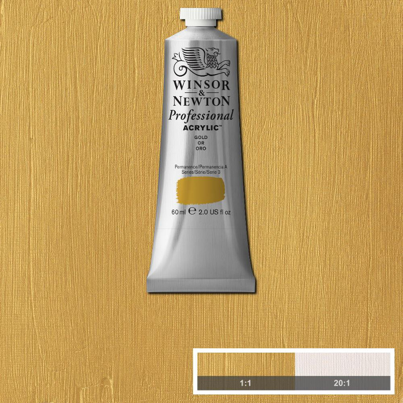 Image of Akrylfärg Winsor & Newton Prof. 60ml  Gold    283 (3F) S3 2320283 5012572011174