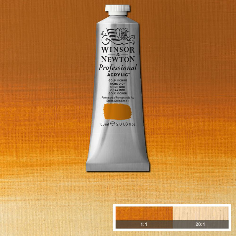 Image of Akrylfärg Winsor & Newton Prof. 60ml  Gold Ochre 285 (3F) S1 2320285 5012572011181