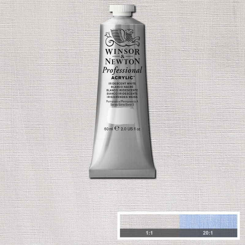 Image of Akrylfärg Winsor & Newton Prof. 60ml  Iridescent White 330 (3F) S3 2320330 5012572011228