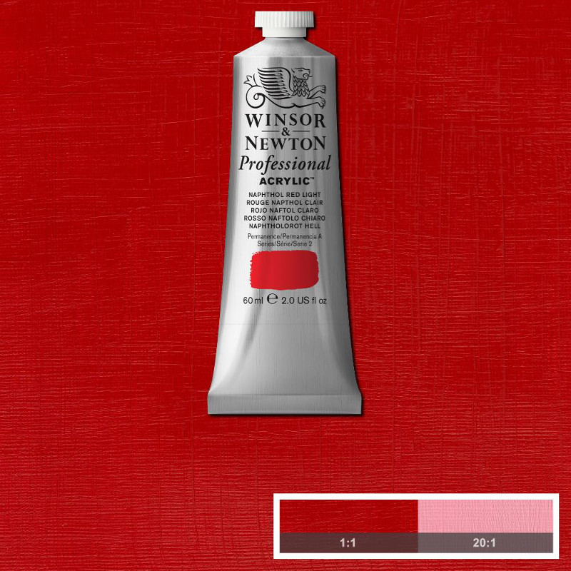Image of Akrylfärg Winsor & Newton Prof. 60ml  Naphthol Red Light 421 (3F) S2 2320421 5012572011310