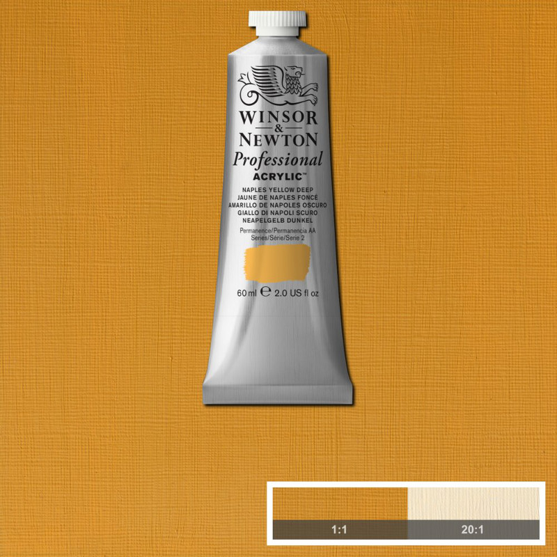 Image of Akrylfärg Winsor & Newton Prof. 60ml  Naples Yellow Deep 425 (3F) S2 2320425 5012572011334