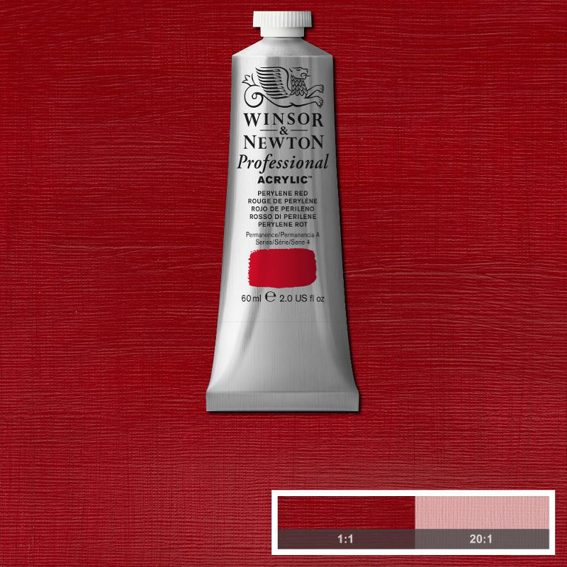 Image of Akrylfärg Winsor & Newton Prof. 60ml  Perylene Red 464 (3F) S4 2320464 5012572011419