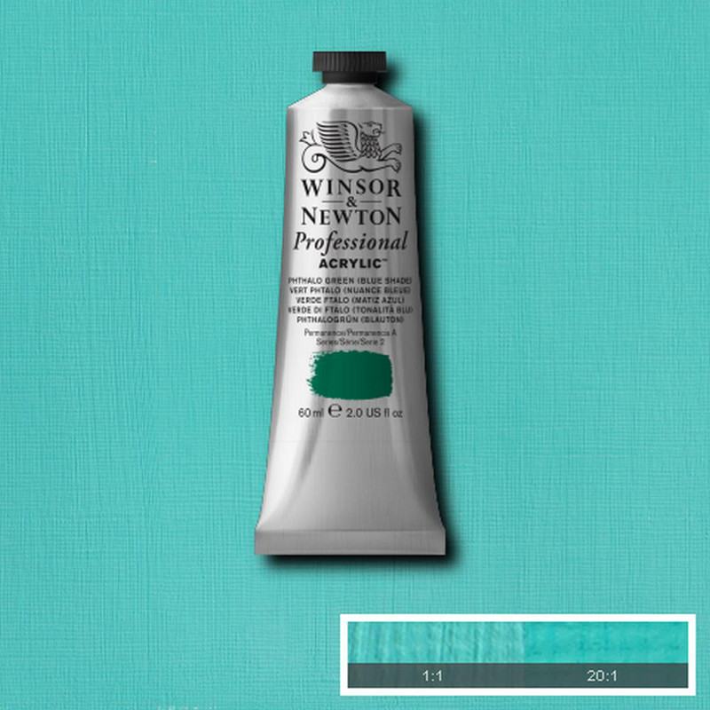 Image of Akrylfärg Winsor & Newton Prof. 60ml  Phthalo Green Blue Shade 522 (3F) * S2 2320522 5012572011457