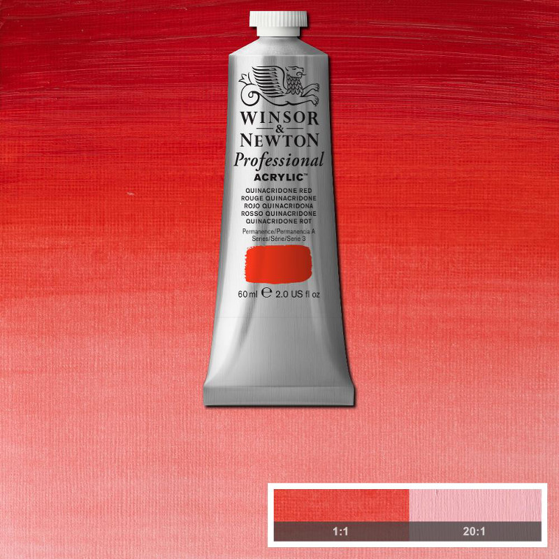 Image of Akrylfärg Winsor & Newton Prof. 60ml  Quinacridone Red 548 (3F) S3 2320548 5012572011495