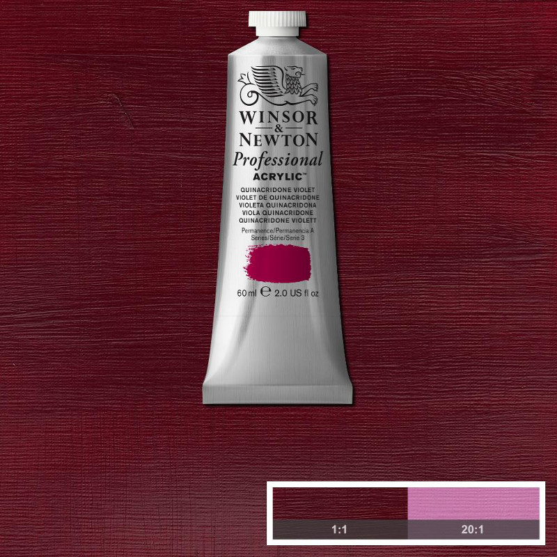 Image of Akrylfärg Winsor & Newton Prof. 60ml  Quinacridone Violet 550 (3F) S3 2320550 5012572011501