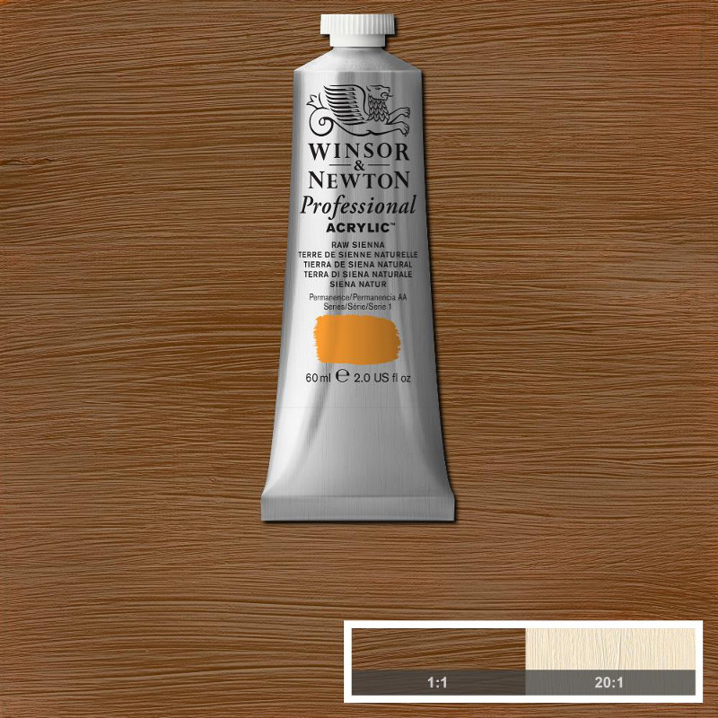 Image of Akrylfärg Winsor & Newton Prof. 60ml  Raw Sienna 552 (3F) S1 2320552 5012572011549