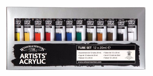 Image of Akrylfärgset Winsor & Newton Prof. Starter set 12x20 ml 2390402 5012572013321