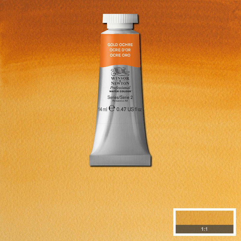 Image of Akvarellfärg Winsor & Newton Prof. 14ml  Gold ochre 285 (3F) S2 105285 50694372