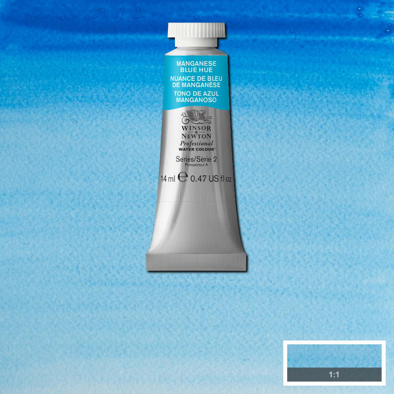 Image of Akvarellfärg Winsor & Newton Prof. 14ml  Manganese blue hue 379 (3F) S2 105379 50694419