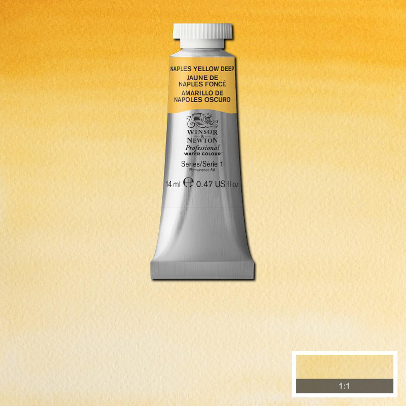 Image of Akvarellfärg Winsor & Newton Prof. 14ml  Naples yellow deep 425 (3F) S1 105425 50694426