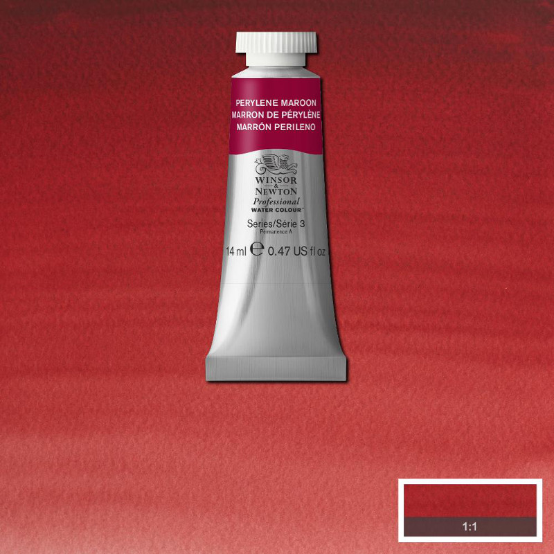 Image of Akvarellfärg Winsor & Newton Prof. 14ml  Perylene maroon 507 (3F) S3 105507 50694471