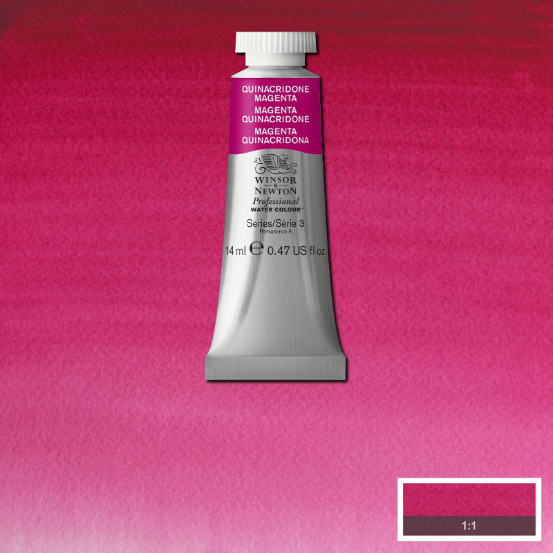 Image of Akvarellfärg Winsor & Newton Prof. 14ml  Quinacridone magenta 545 (3F) S3 105545 50694495