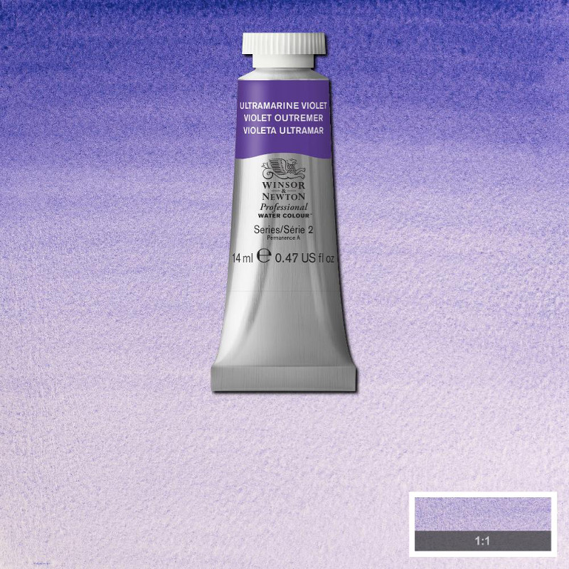 Image of Akvarellfärg Winsor & Newton Prof. 14ml  Ultramarine violet 672 (3F) S2 105672 50694556
