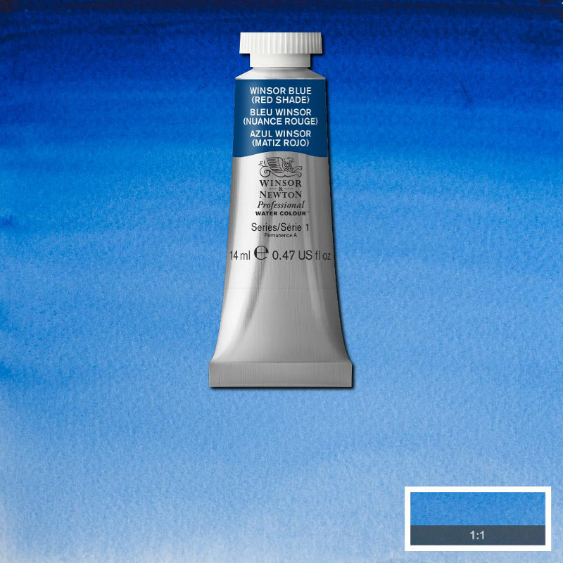 Image of Akvarellfärg Winsor & Newton Prof. 14ml  Winsor blue (red shade) 709 (3F) S1 105709 50694587