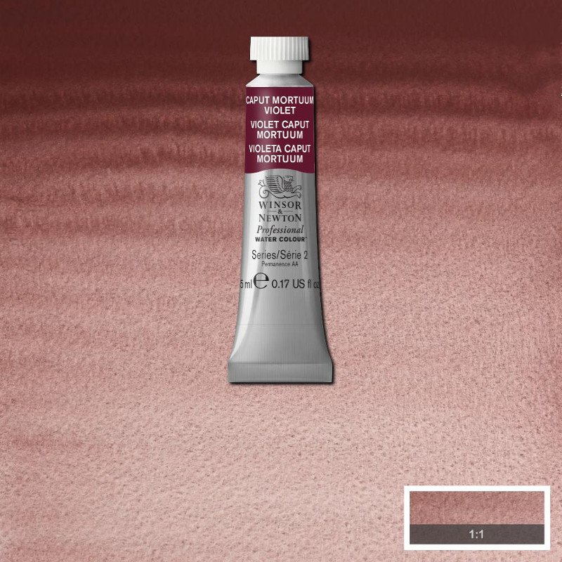 Image of Akvarellfärg Winsor & Newton Prof. 5ml  Caput mortuum violet 125 (3F) S2 102125 50694693