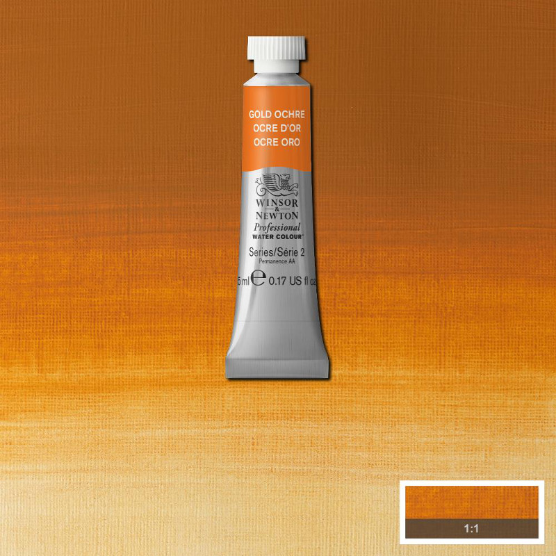 Image of Akvarellfärg Winsor & Newton Prof. 5ml  Gold ochre 285 (3F) S2 102285 50694730