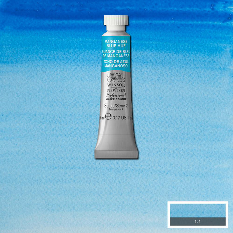 Image of Akvarellfärg Winsor & Newton Prof. 5ml  Manganese Blue hue 379 (3F) S2 102379 50694778