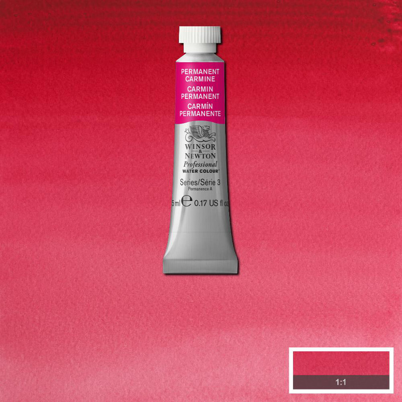 Image of Akvarellfärg Winsor & Newton Prof. 5ml  Permanent carmine 479 (3F) S3 102479 50694815