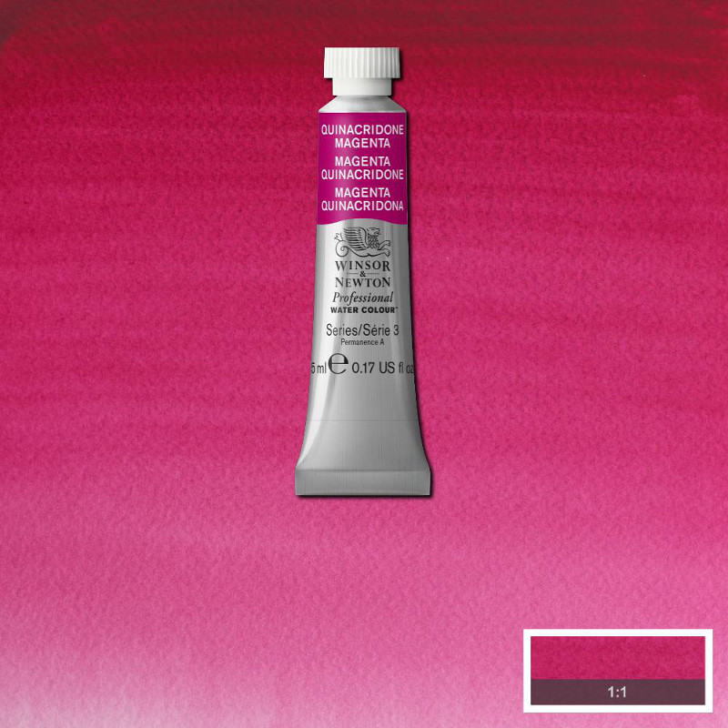 Image of Akvarellfärg Winsor & Newton Prof. 5ml  Quinacridone magenta 545 (3F) S3 102545 50694853