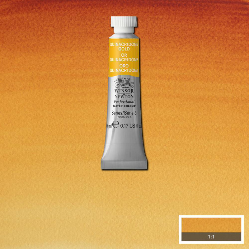 Image of Akvarellfärg Winsor & Newton Prof. 5ml Transparent gold deep 547 (3F) S3 102547 50694860
