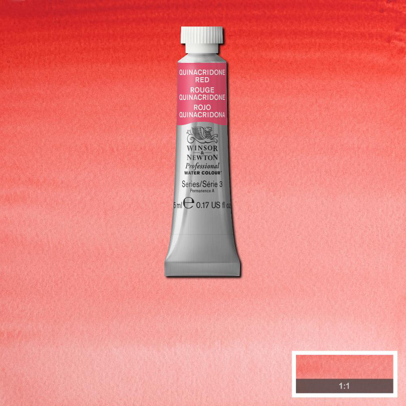 Image of Akvarellfärg Winsor & Newton Prof. 5ml  Quinacridone red 548 (3F) S3 102548 50694877