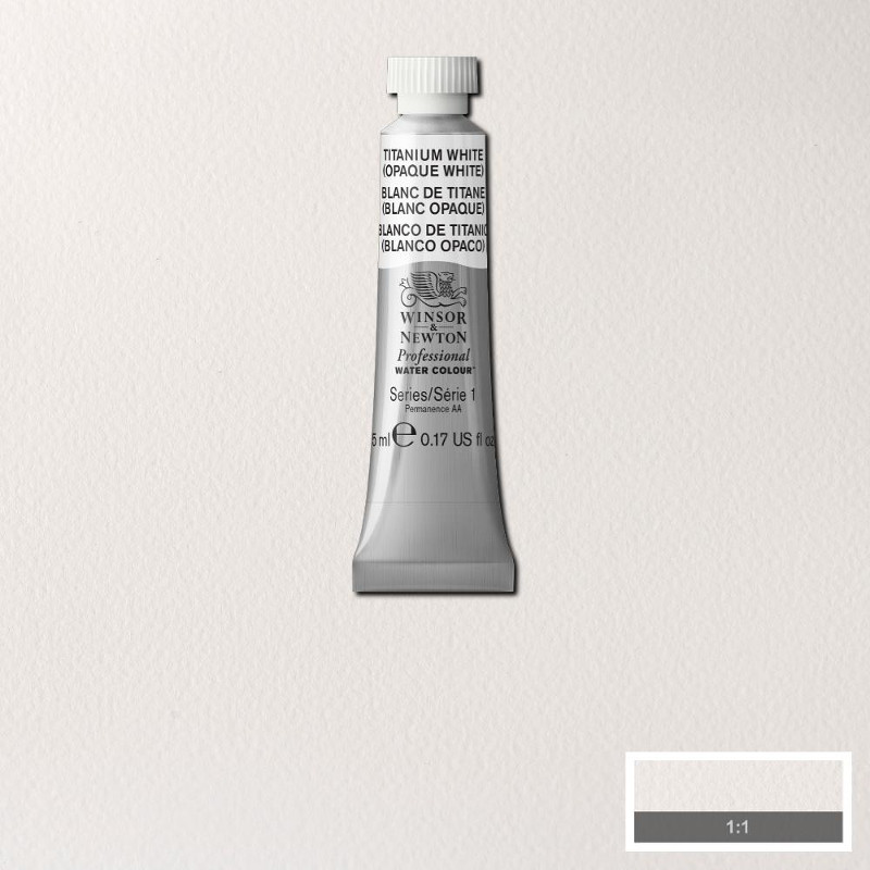 Image of Akvarellfärg Winsor & Newton Prof. 5ml  Titanium white (opaque) 644 (3F) * S1 102644 50694891