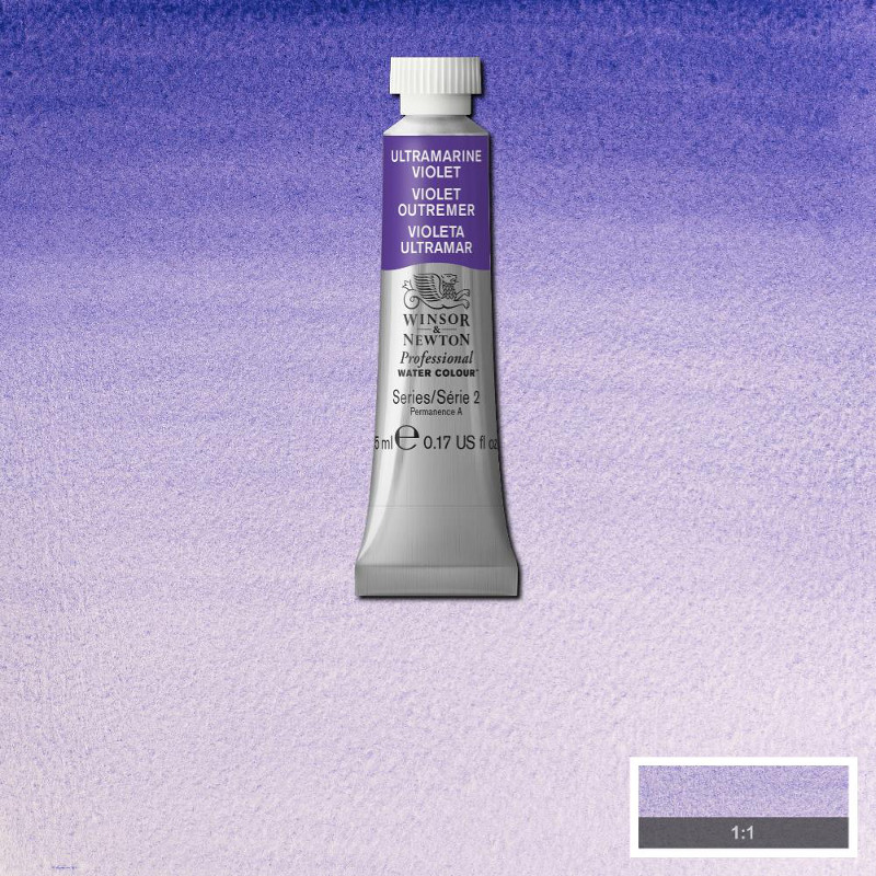 Image of Akvarellfärg Winsor & Newton Prof. 5ml  Ultramarine violet 672 (3F) S2 102672 50694914