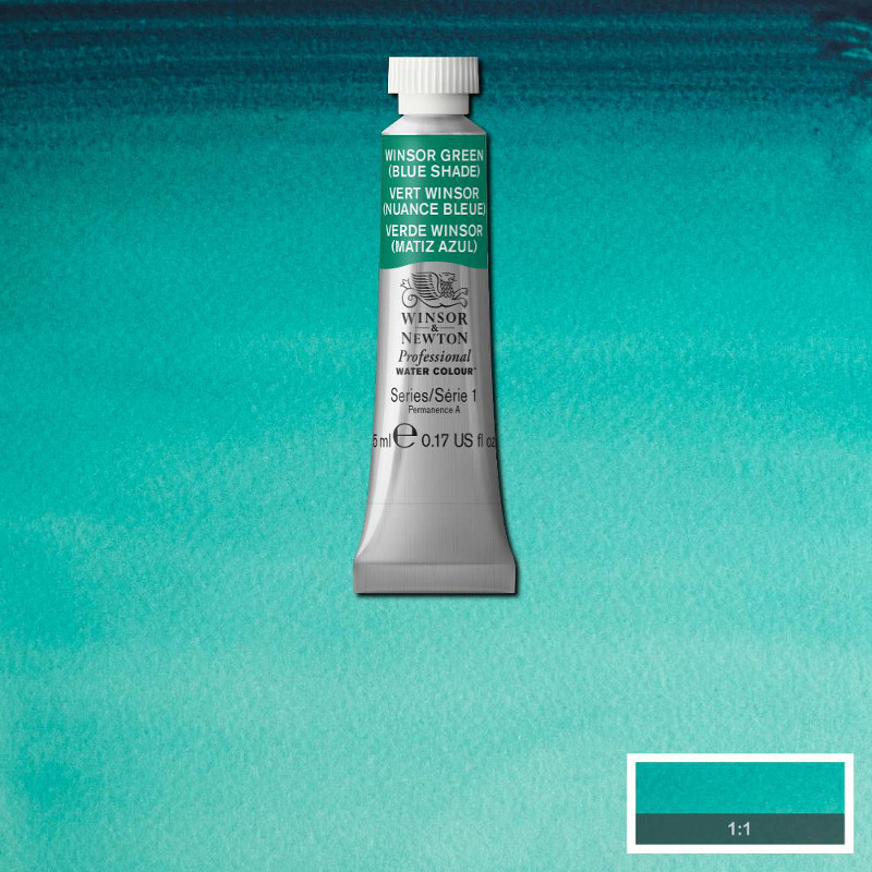Image of Akvarellfärg Winsor & Newton Prof. 5ml  Winsor green (blue shade) 719 (3F) S1 102719 50694952