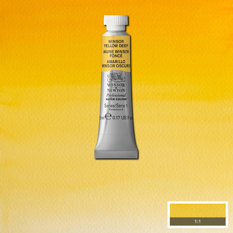 Image of Akvarellfärg Winsor & Newton Prof. 5ml  Winsor yellow deep 731 (3F) S1 102731 50694990