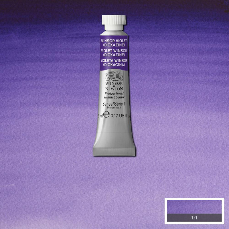 Image of Akvarellfärg Winsor & Newton Prof. 5ml  Winsor violett (dioxazine) 733 (3F) S1 102733 50695003