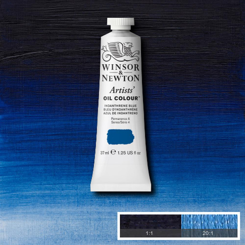 Image of Oljefärg Winsor & Newton Artist 37ml  Indianthrene blue 321 (3F) S4 1214321 50730476