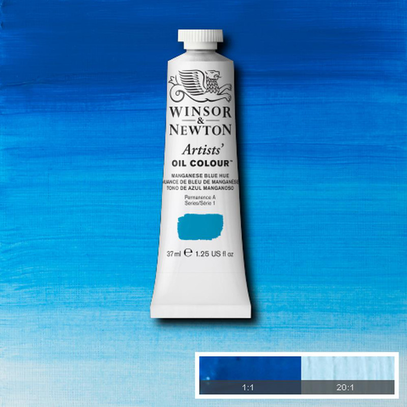 Image of Oljefärg Winsor & Newton Artist 37ml  Manganese blue hue 379 (3F) S1 1214379 50730490
