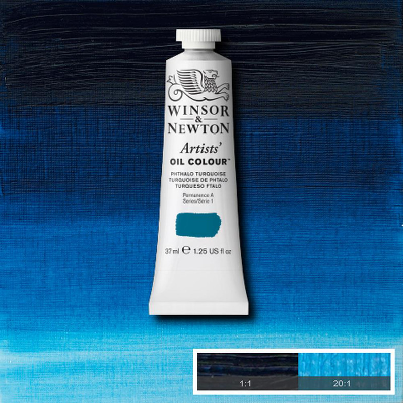 Image of Oljefärg Winsor & Newton Artist 37ml  Phthalo turquoise 526 (3F) S1 1214526 50730612