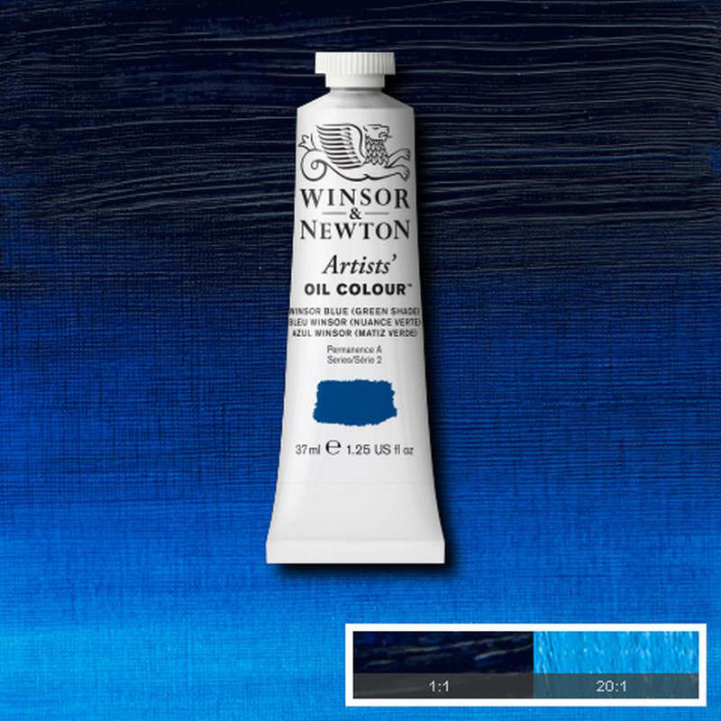Image of Oljefärg Winsor & Newton Artist 37ml  Winsor blue green shade 707 (3F) S2 1214707 50730704