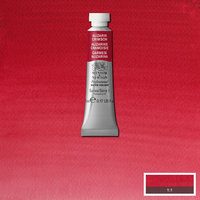 Image of Akvarellfärg Winsor & Newton Prof. 5ml  Alizarin crimson 004 (3F) S1 102004 50823413