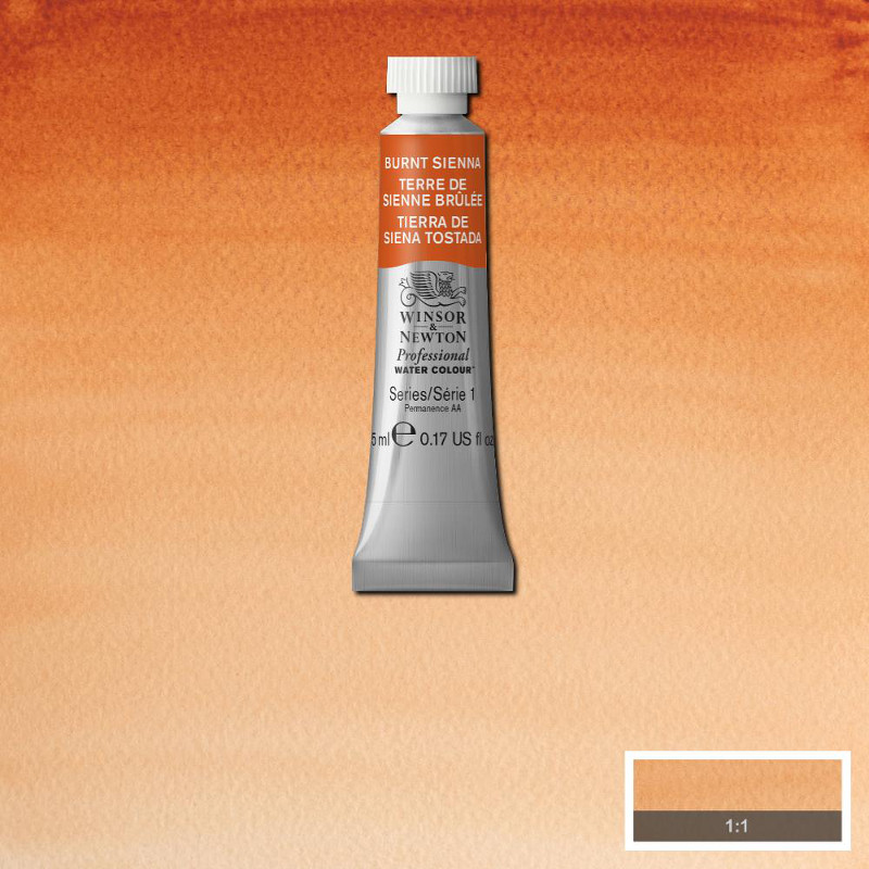 Image of Akvarellfärg Winsor & Newton Prof. 5ml  Burnt sienna 074 (3F) * S1 102074 50823482
