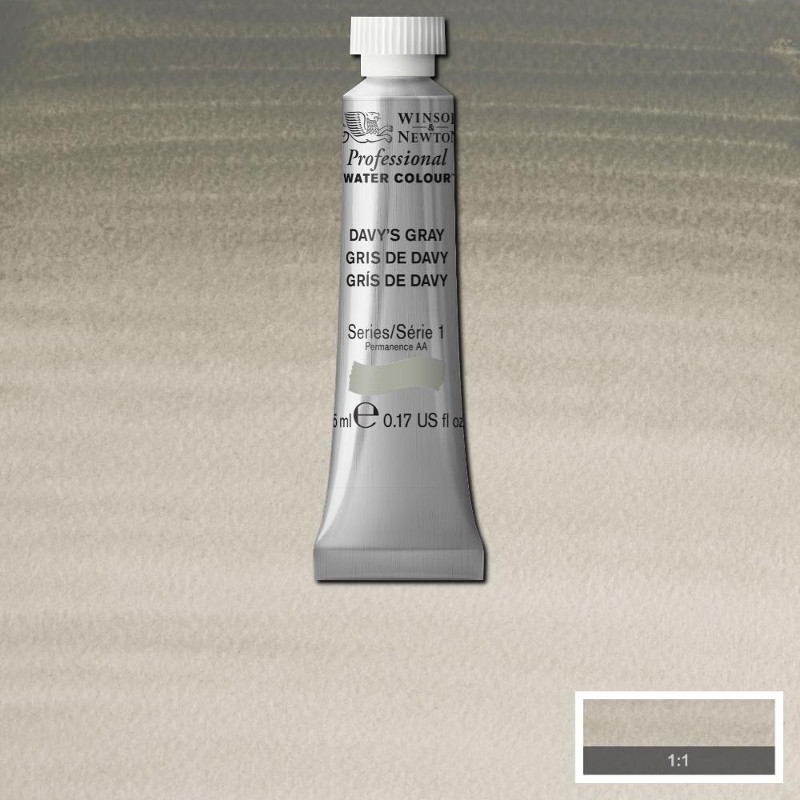 Image of Akvarellfärg Winsor & Newton Prof. 5ml  Davy’s gray 217 (3F) S1 102217 50823727