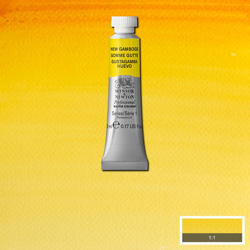 Image of Akvarellfärg Winsor & Newton Prof. 5ml  New gamboge 267 (3F) S1 102267 50823758