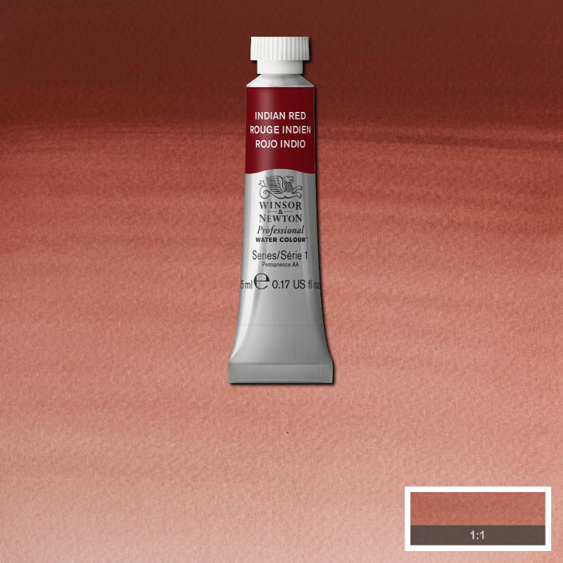 Image of Akvarellfärg Winsor & Newton Prof. 5ml  Indian red 317 (3F) S1 102317 50823789