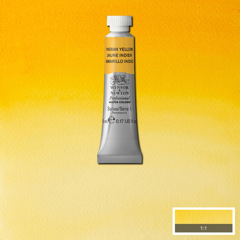 Image of Akvarellfärg Winsor & Newton Prof. 5ml  Indian yellow 319 (3F) S1 102319 50823796