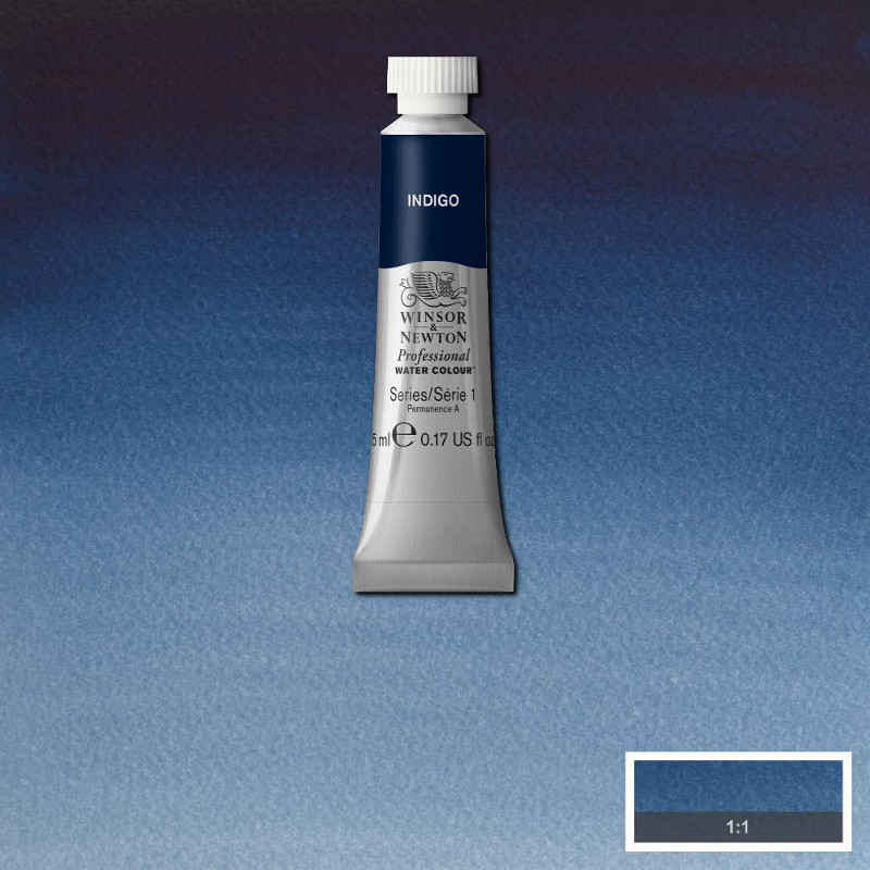 Image of Akvarellfärg Winsor & Newton Prof. 5ml  Indigo 322 (3F) S1 102322 50823802