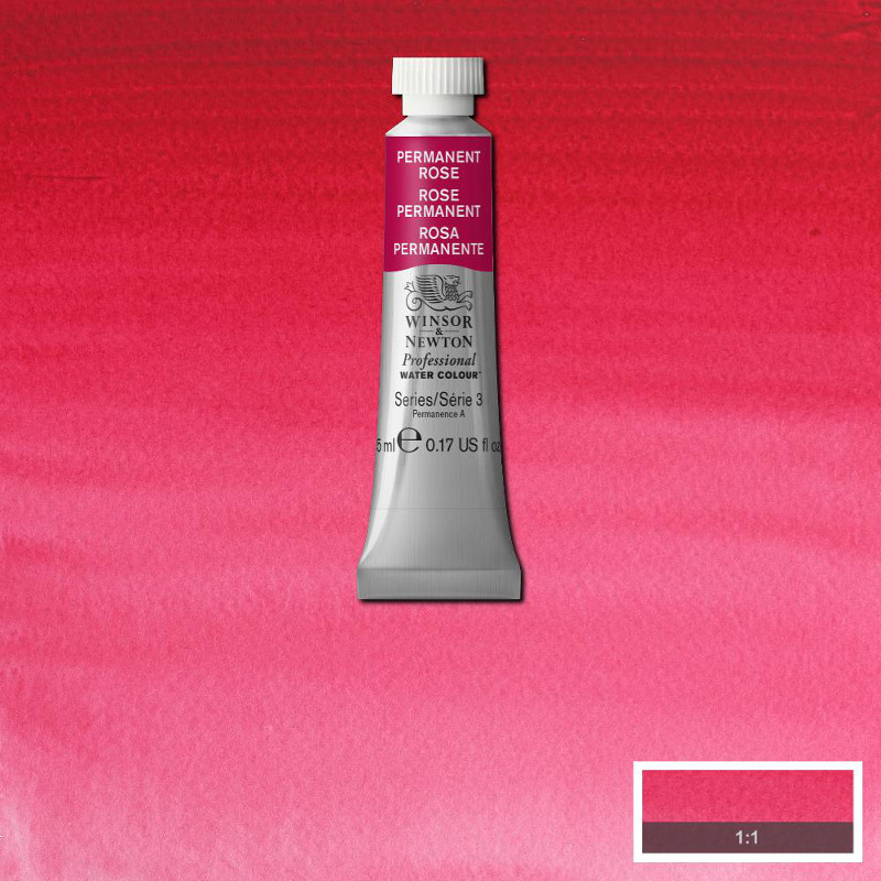 Image of Akvarellfärg Winsor & Newton Prof. 5ml  Permanent rose 502 (3F) * S3 102502 50823949