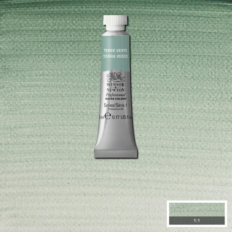 Image of Akvarellfärg Winsor & Newton Prof. 5ml  Terre verte 637 (3F) S1 102637 50824090